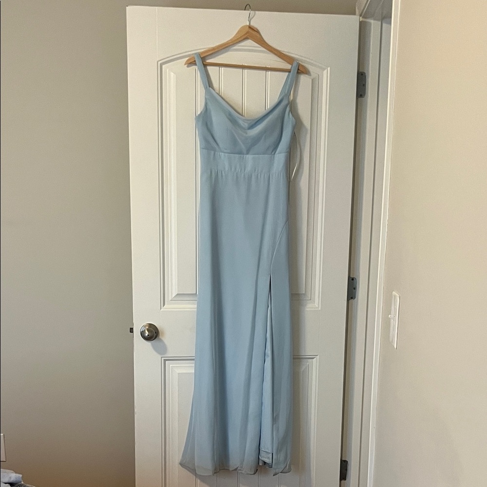 Azazie Sky Blue Salma Dress